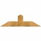 Ekena Millwork Portland Rough Sawn Timber Gable Bracket, Western Red Cedar, 48"W x 14"H x 6"D x 6"F, 7/12 Pitch GBW048X14X0606POR00RWR - alternate 1